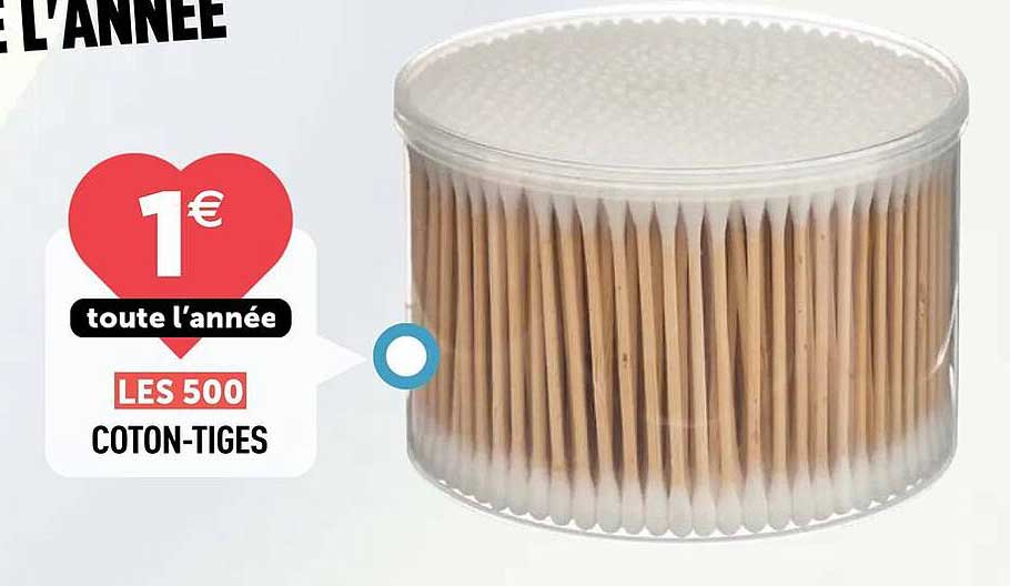 LES 500 COTON-TIGES