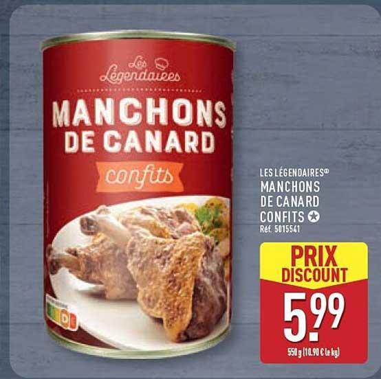 LES LÉGENDAIRES® MANCHONS DE CANARD CONFITS
