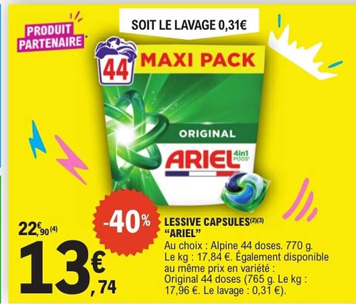 LESSIVE CAPSULES “ARIEL”