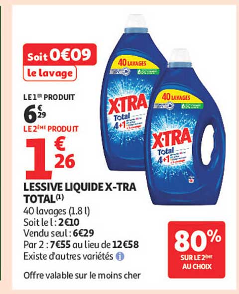 LESSIVE LIQUIDE X-TRA TOTAL(1)