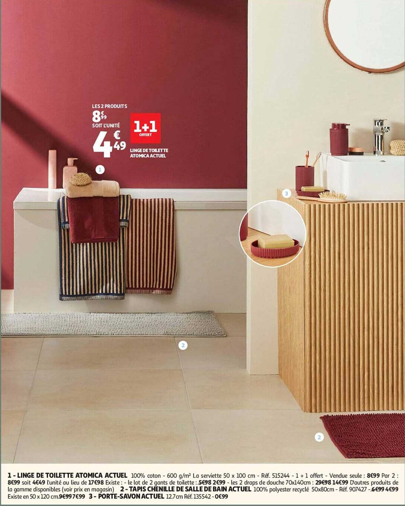 LINGE DE TOILETTE ATOMICA ACTUEL
