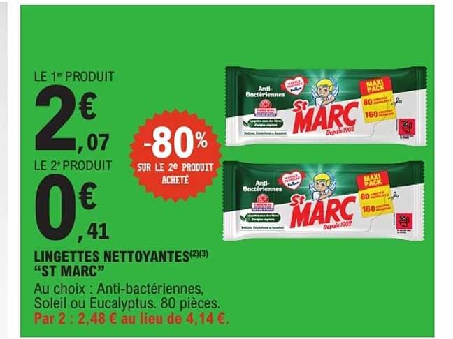 LINGETTES NETTOYANTES “ST MARC”
