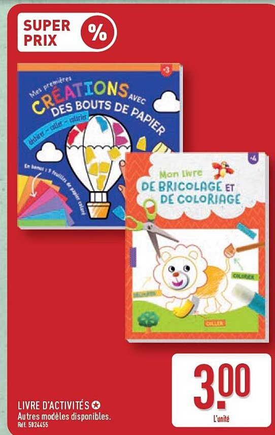 LIVRE D'ACTIVITÉS Autres modèles disponibles.