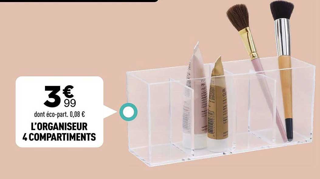 L'ORGANISEUR 4 COMPARTIMENTS