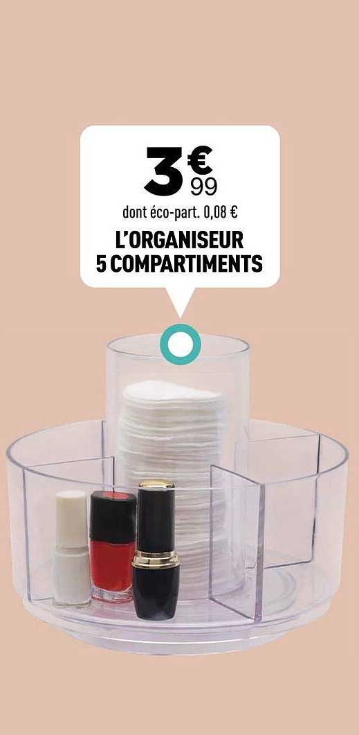 L'ORGANISEUR 5 COMPARTIMENTS
