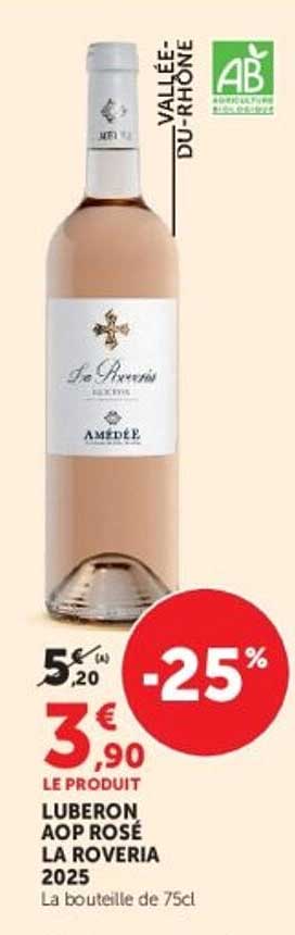 LUBERON AOP ROSÉ LA ROVERIA 2025