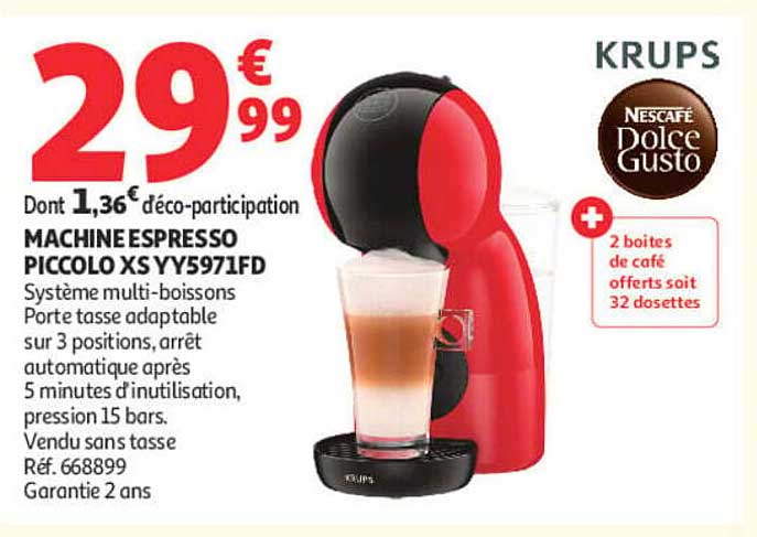 MACHINE ESPRESSO PICCOLO XS YY5971FD