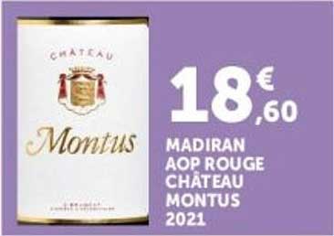 MADIRAN AOP ROUGE CHATEAU MONTUS 2021