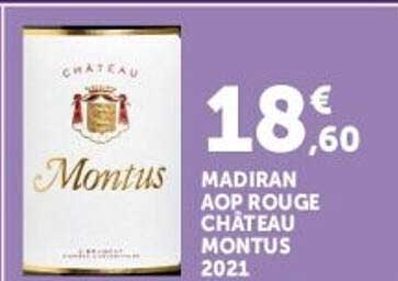 MADIRAN AOP ROUGE CHÂTEAU MONTUS 2021