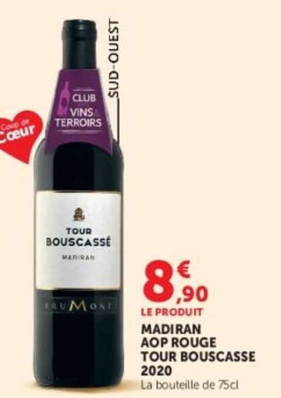 MADIRAN AOP ROUGE TOUR BOUSCASSE 2020