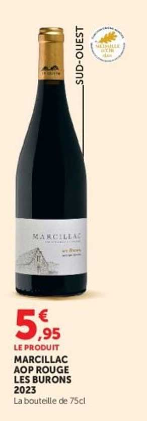 MARCILLAC AOP ROUGE LES BURONS 2023