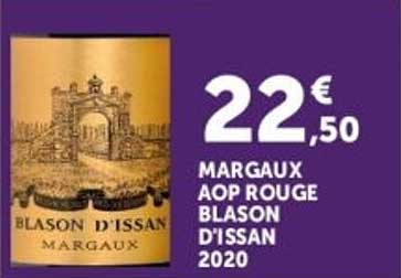 MARGAUX AOP ROUGE BLASON D'ISSAN 2020
