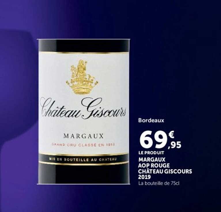 MARGAUX AOP ROUGE CHÂTEAU GISCOURS 2019