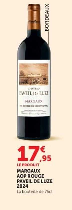 MARGAUX AOP ROUGE PAVEIL DE LUZE 2024