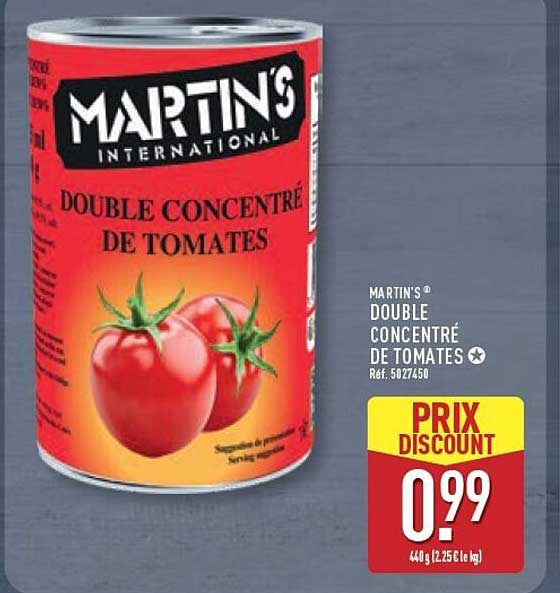 MARTIN’S DOUBLE CONCENTRÉ DE TOMATES