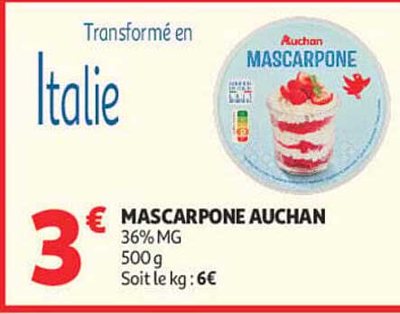 MASCARPONE AUCHAN