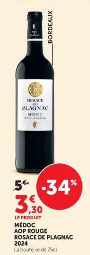 MÉDOC AOP ROUGE ROSACE DE PLAGNAC 2024