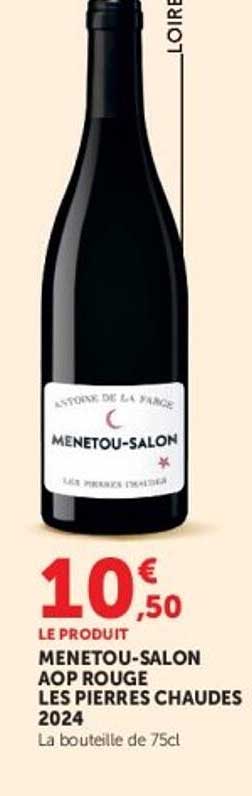 MENETOU-SALON AOP ROUGE LES PIERRES CHAUDES 2024