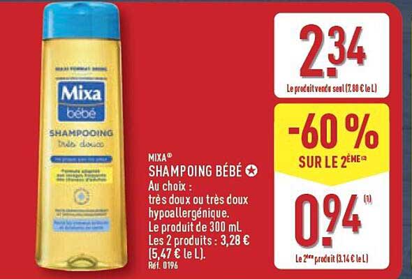 MIXA® SHAMPOOING BÉBÉ