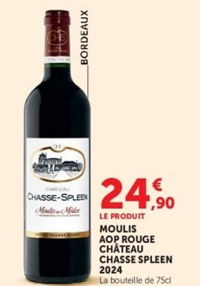 MOULIS AOP ROUGE CHÂTEAU CHASSE SPLEEN 2024