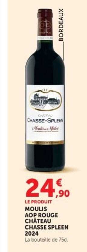 MOULIS AOP ROUGE CHÂTEAU CHASSE SPLEEN 2024