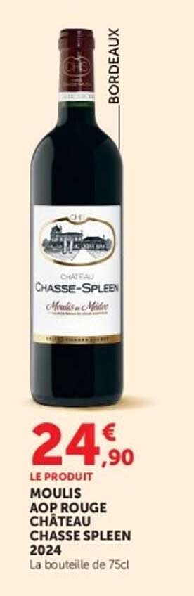 MOULIS AOP ROUGE CHATEAU CHASSE SPLEEN 2024