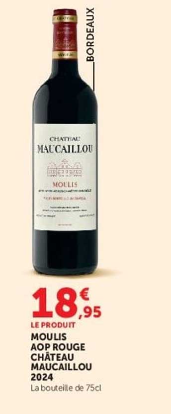 MOULIS AOP ROUGE CHÂTEAU MAUCAILLOU 2024