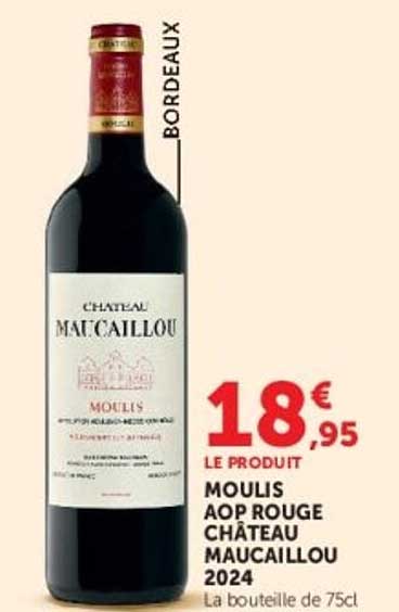 MOULIS AOP ROUGE CHÂTEAU MAUCAILLOU 2024