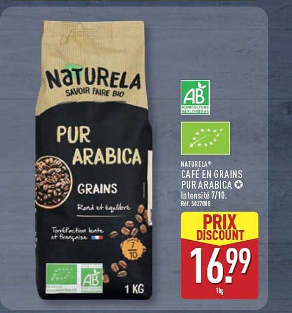 NATURELA® CAFÉ EN GRAINS PUR ARABICA