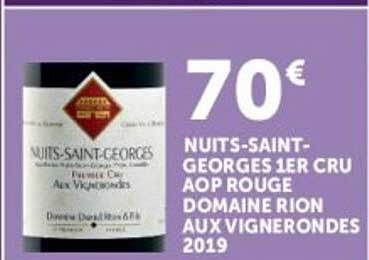 NUITS-SAINT-GEORGES 1ER CRU AOP ROGUE DOMAINE RION AUX VIGNERONDES 2019