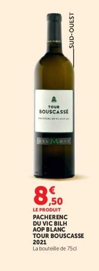 PACHERENC DU VIC BILH AOP BLANC TOUR BOUSCASSE 2021