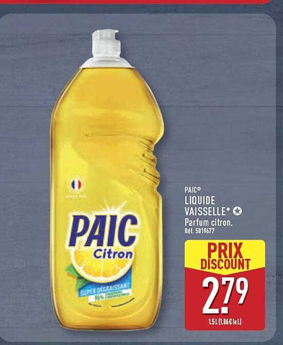 PAIC® LIQUIDE VAISSELLE* Parfum citron.