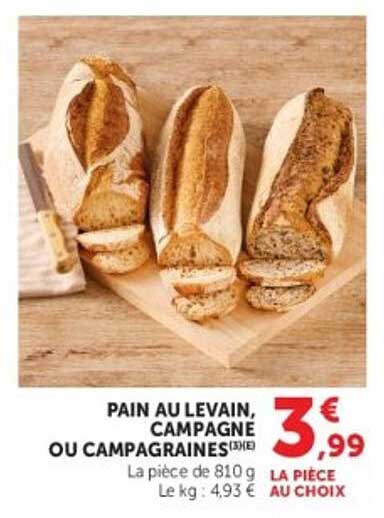 PAIN AU LEVAIN, CAMPAGNE OU CAMPAGNAIRES