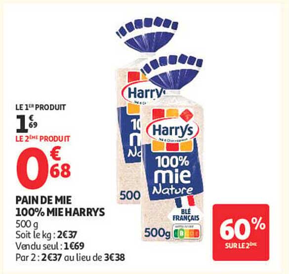 PAIN DE MIE 100% MIE HARRYS