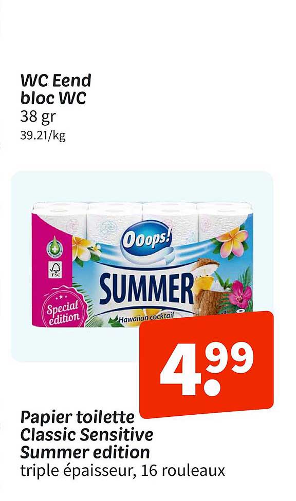 Papier toilette Classic Sensitive Summer edition