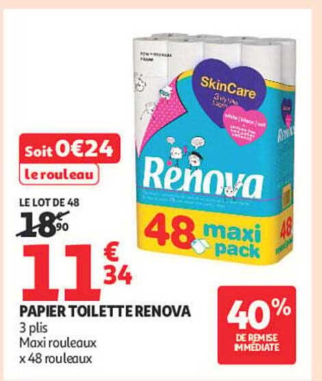 PAPIER TOILETTE RENOVA