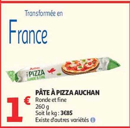 PÂTE À PIZZA AUCHAN
