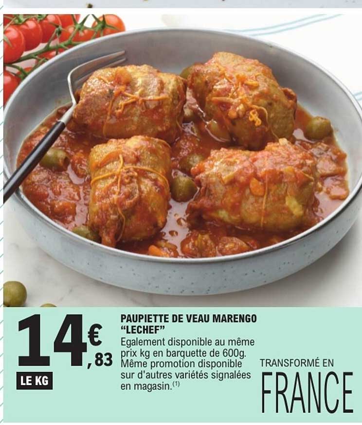 PAUPIETTE DE VEAU MARENGO "LECHEF"