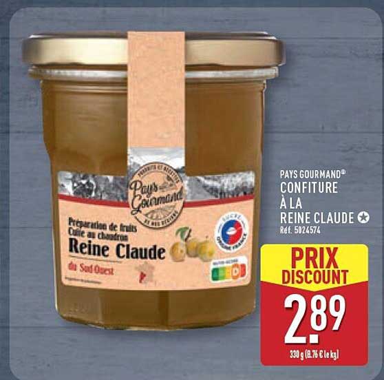 PAYS GOURMAND® CONFITURE À LA REINE CLAUDE