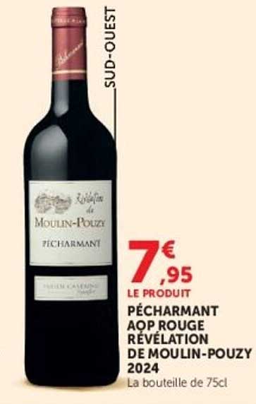 PÉCHARMANT AOP ROUGE RÉVÉLATION DE MOULIN-POUZY 2024