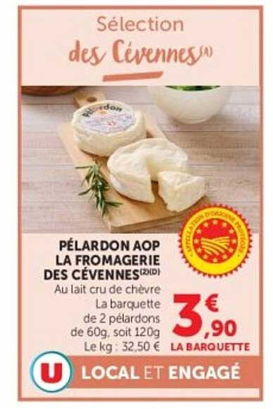 PÉLARDON AOP LA FROMAGERIE DES CÉVENNES (I.G.P.)