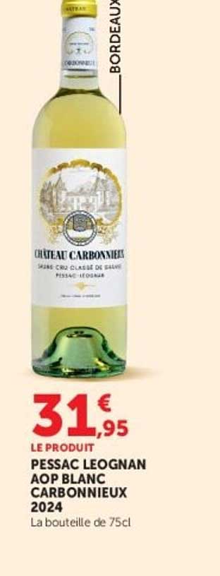 PESSAC LEOGNAN AOP BLANC CARBONNIEUX 2024
