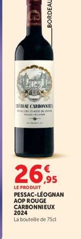 PESSAC-LÉOGNAN AOP ROUGE CARBONNIEUX 2024