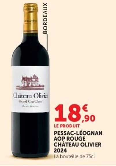 PESSAC-LÉOGNAN AOP ROUGE CHÂTEAU OLIVIER 2024