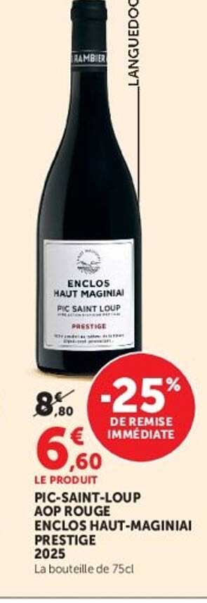 PIC-SAINT-LOUP AOP ROUGE ENCLOS HAUT-MAGINAIAL PRESTIGE 2025