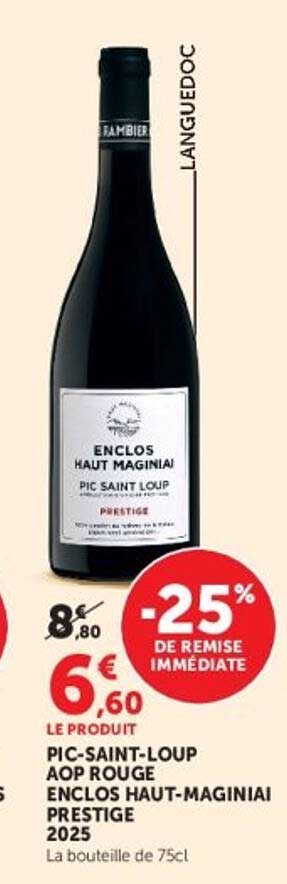 PIC-SAINT-LOUP AOP ROUGE ENCLOS HAUT-MAGINIAI PRESTIGE 2025