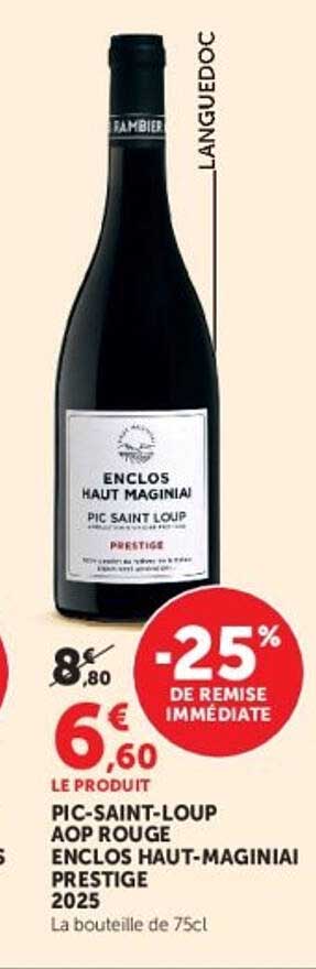 PIC-SAINT-LOUP AOP ROUGE ENCLOS HAUT-MAGINIAL PRESTIGE 2025