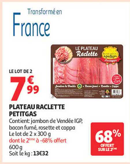 PLATEAU RACLETTE PETITGAS