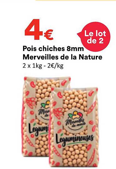 Pois chiches 8mm Merveilles de la Nature