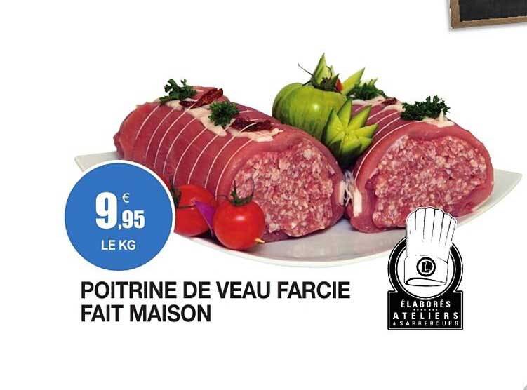 POITRINE DE VEAU FARCIE FAIT MAISON